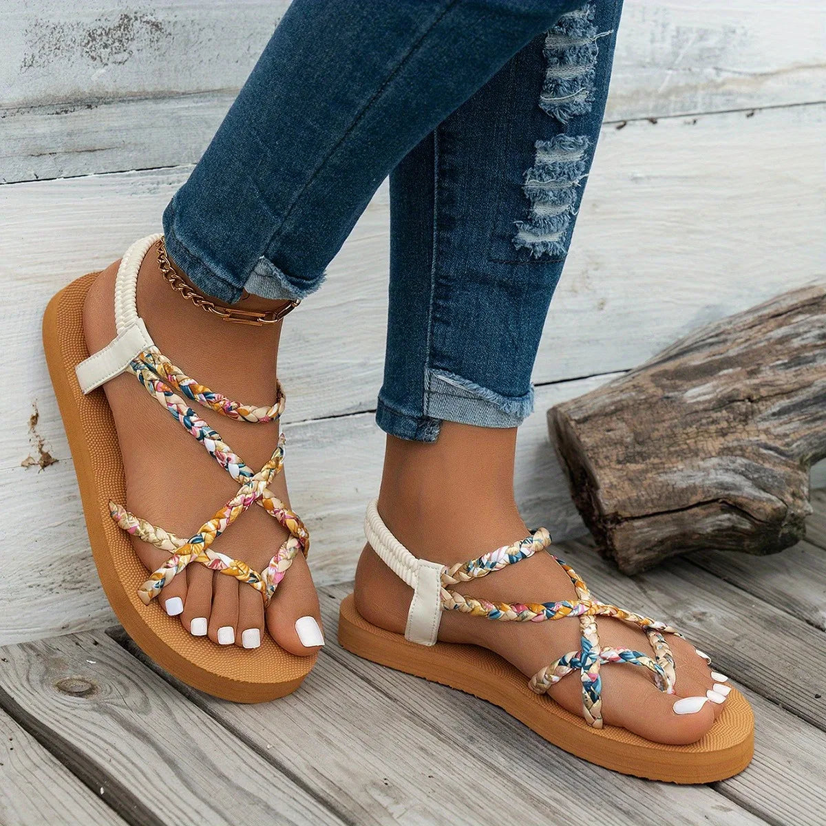 Sandales Femme avec Bout Rond et Semelle Souple Lucyle