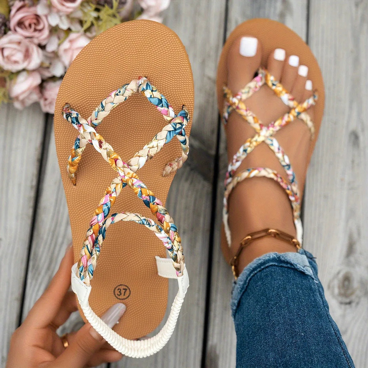 Sandales Femme avec Bout Rond et Semelle Souple Lucyle
