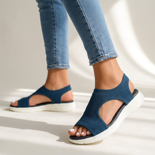 Sandales Femme avec Tige en Tricot Extensible Lucyle