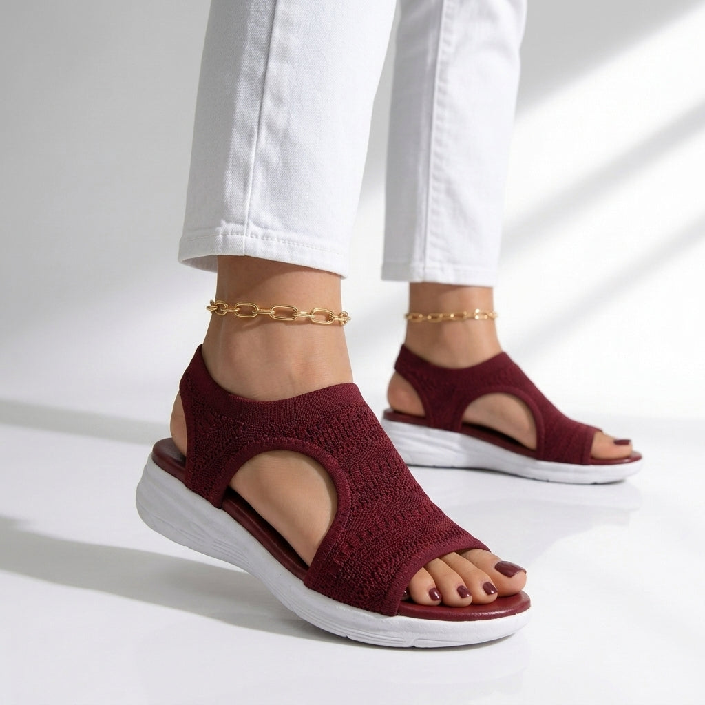 Sandales Femme avec Tige en Tricot Extensible Lucyle