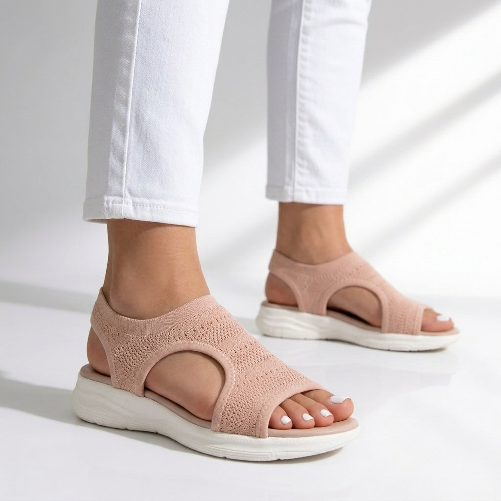 Sandales Femme avec Tige en Tricot Extensible Lucyle