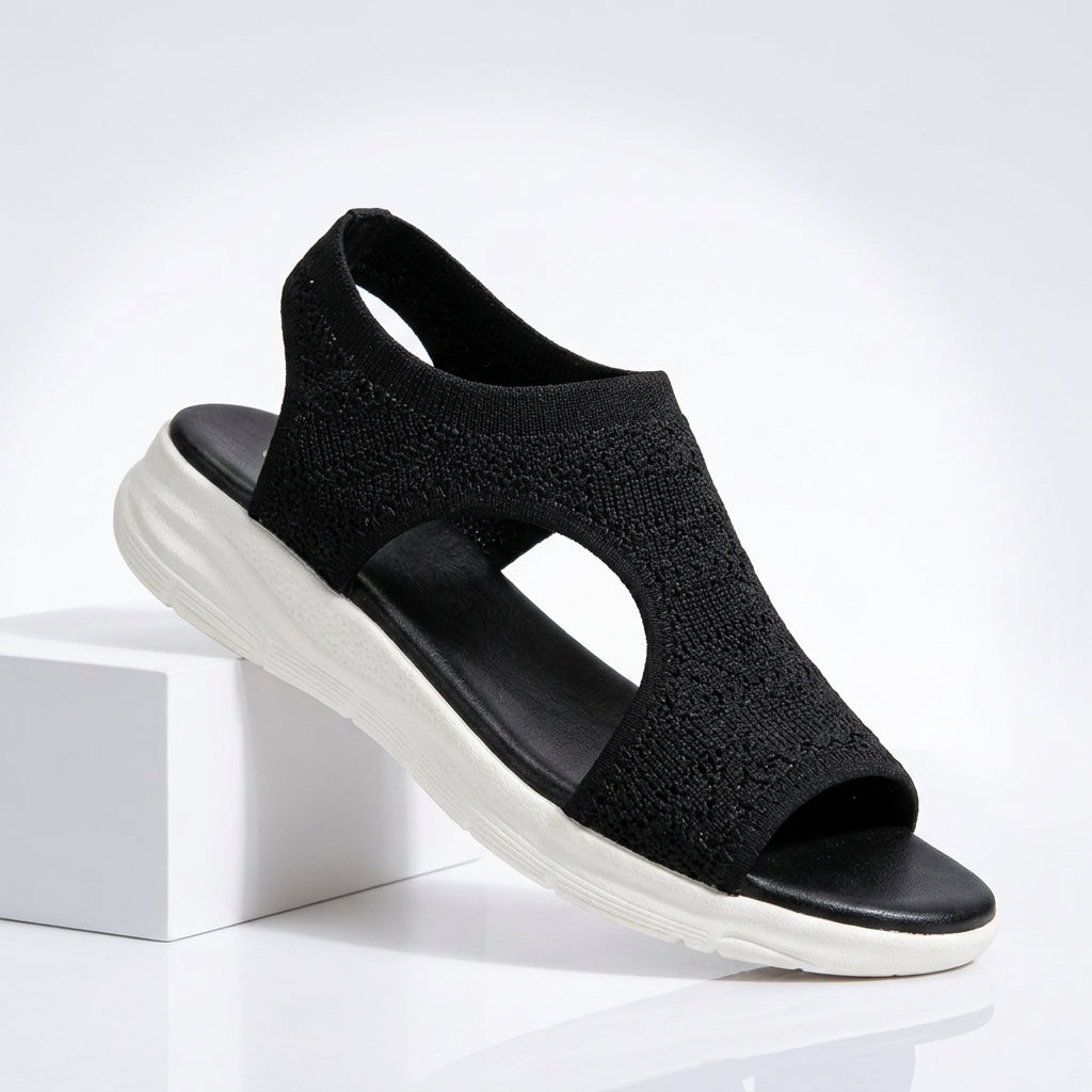 Sandales Femme avec Tige en Tricot Extensible Lucyle