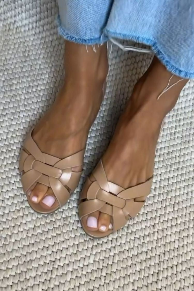 Sandales d'été Femme avec Bretelles Tissées Lucyle