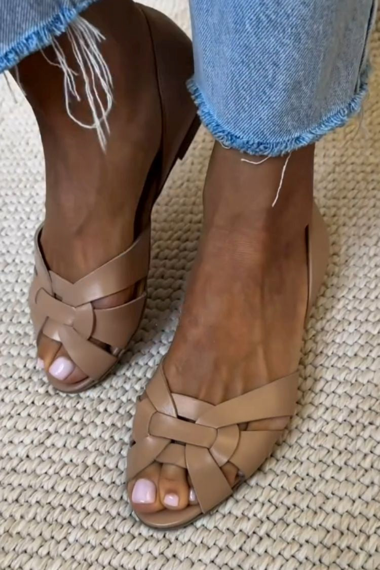 Sandales d'été Femme avec Bretelles Tissées Lucyle