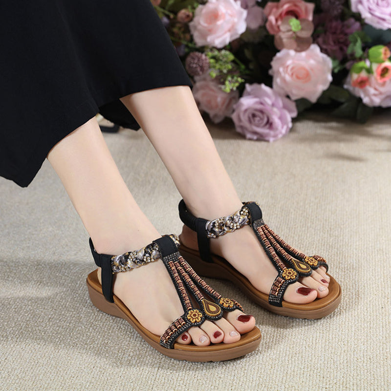 Sandales de Plage Femme avec Design Floral Lucyle