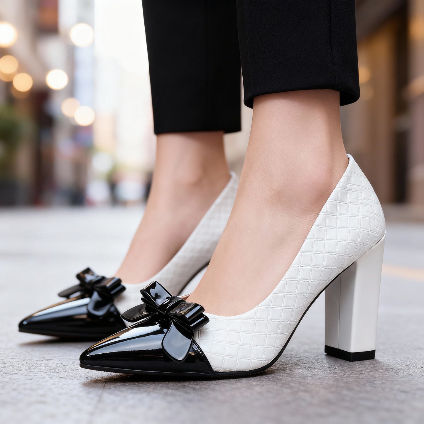 Talons Hauts Femme avec Motif Losange Lucyle