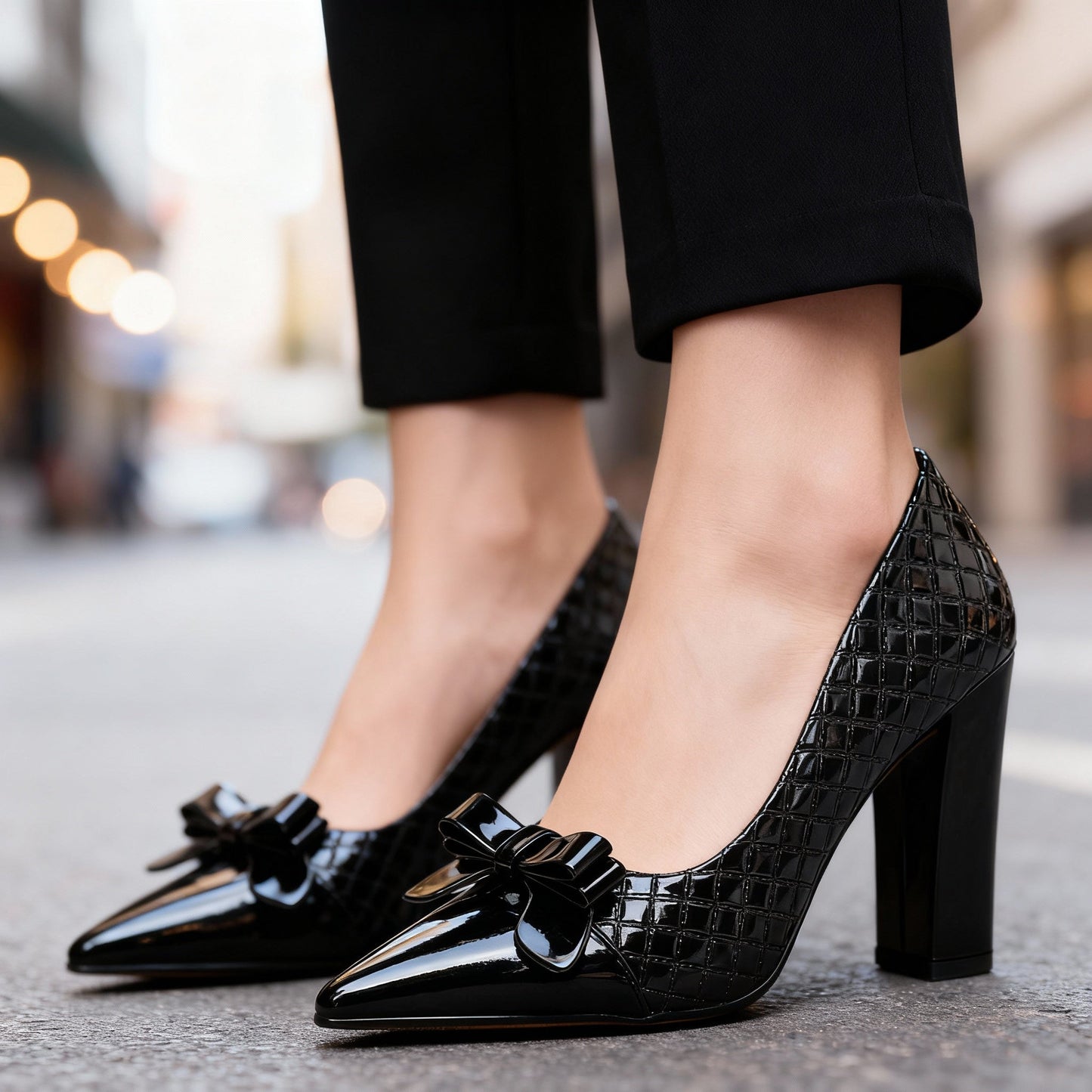 Talons Hauts Femme avec Motif Losange Lucyle