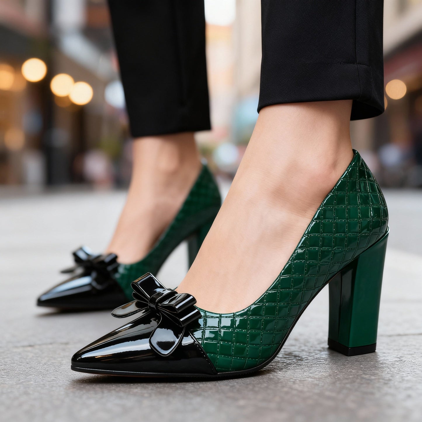 Talons Hauts Femme avec Motif Losange Lucyle