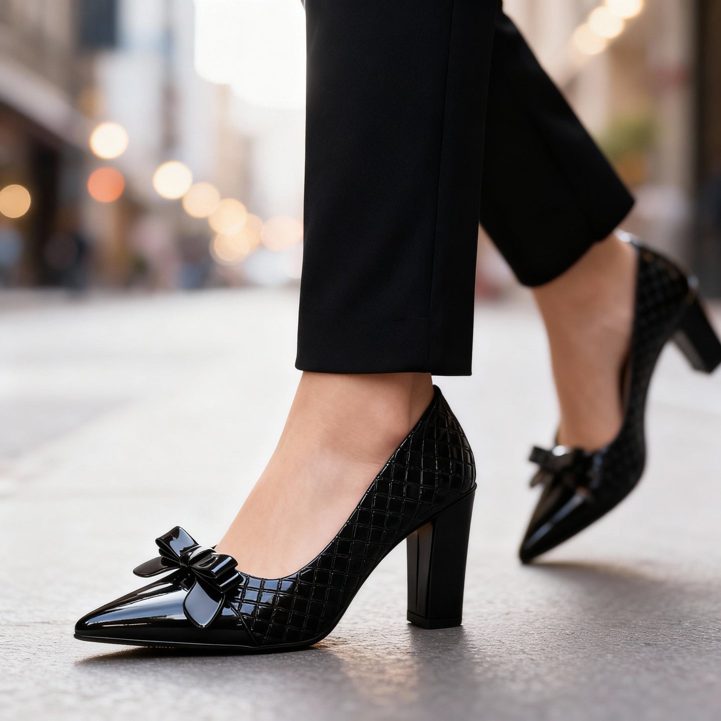 Talons Hauts Femme avec Motif Losange Lucyle