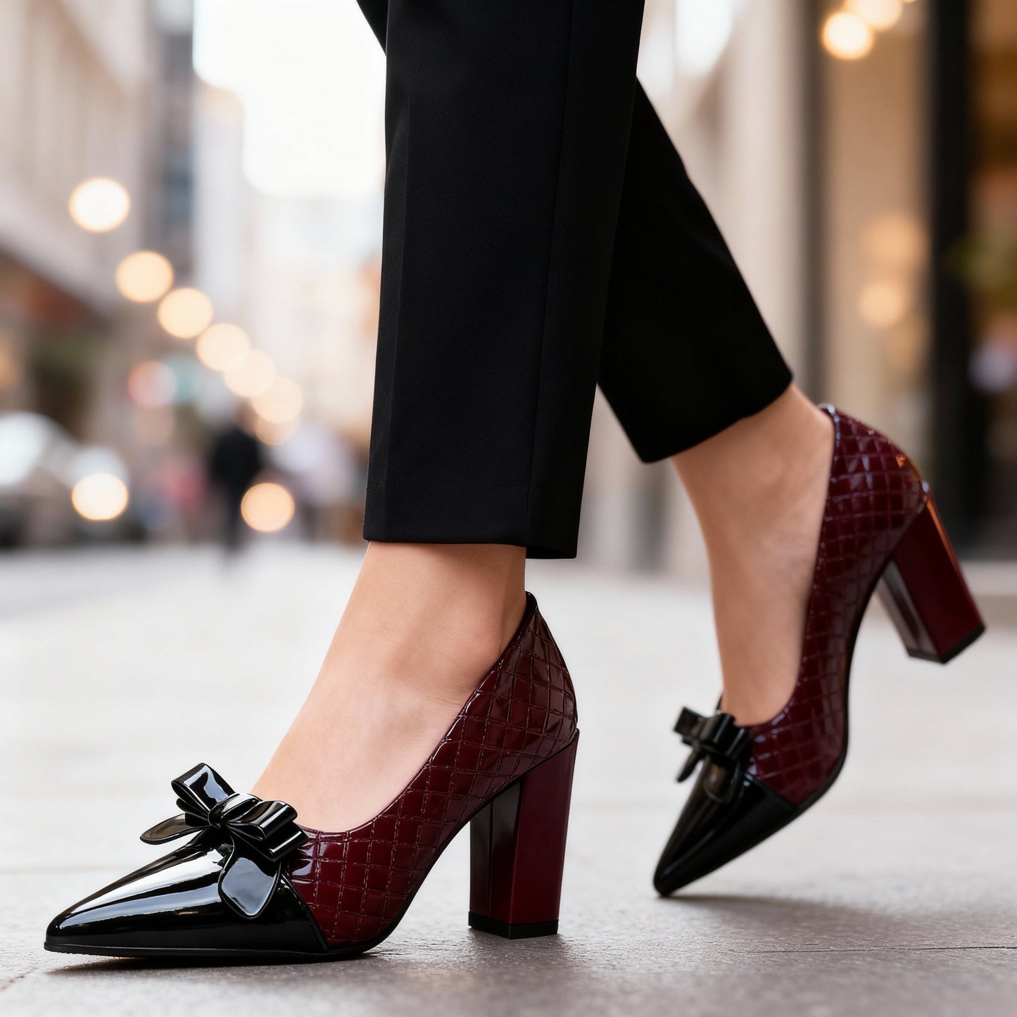 Talons Hauts Femme avec Motif Losange Lucyle