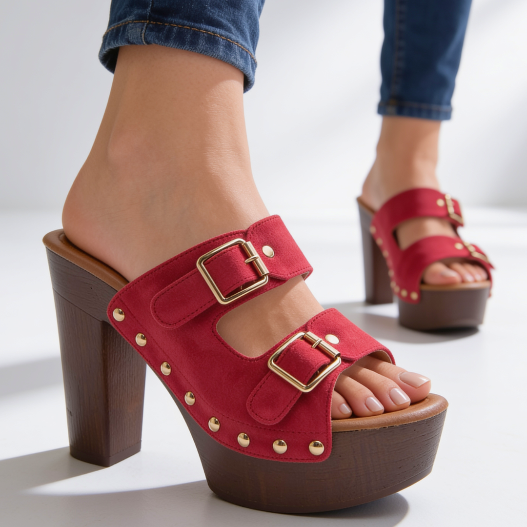 Talons Plateforme Femme avec Brides Réglables Lucyle