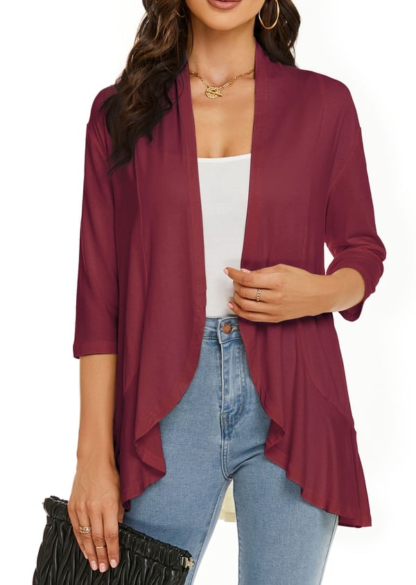 Veste en Tricot Femme avec Devant Ouvert Lucyle
