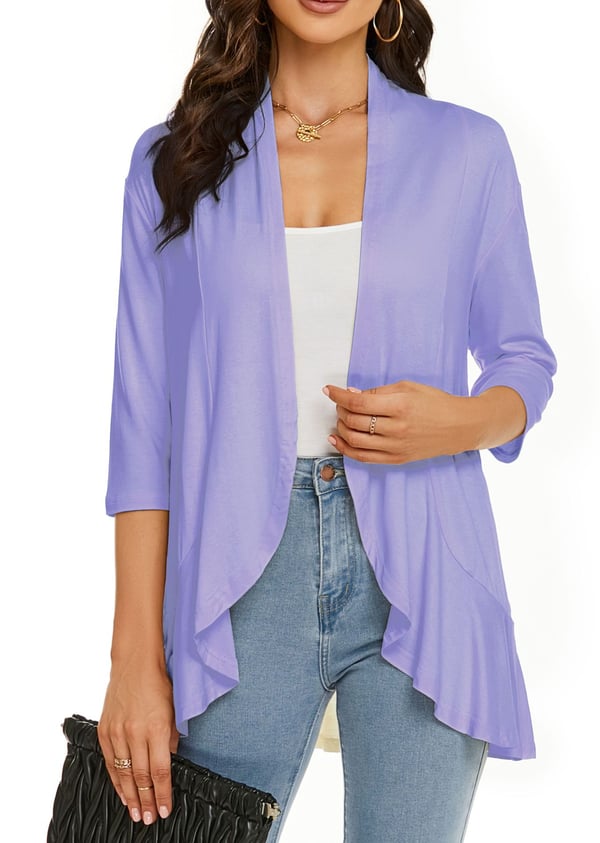 Veste en Tricot Femme avec Devant Ouvert Lucyle