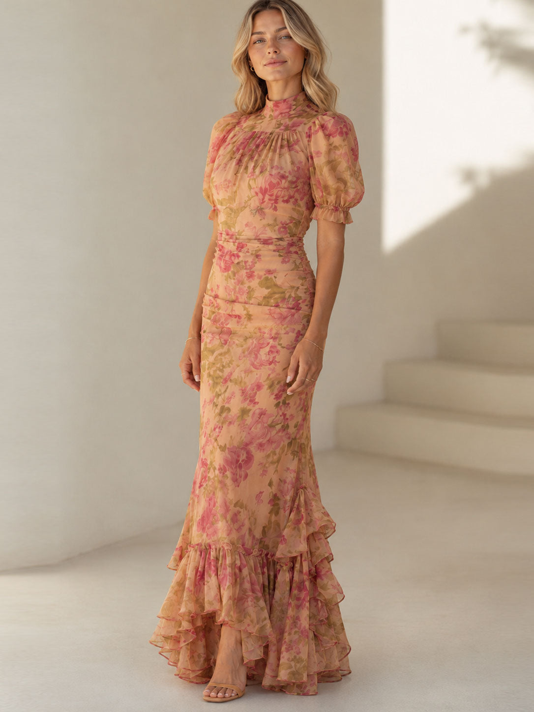 Robe Femme avec Imprimé Floral et Coupe Cintrée Lucyle