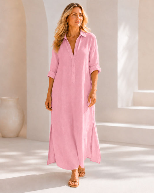 Robe Colbertdress Femme avec Col en V Lucyle