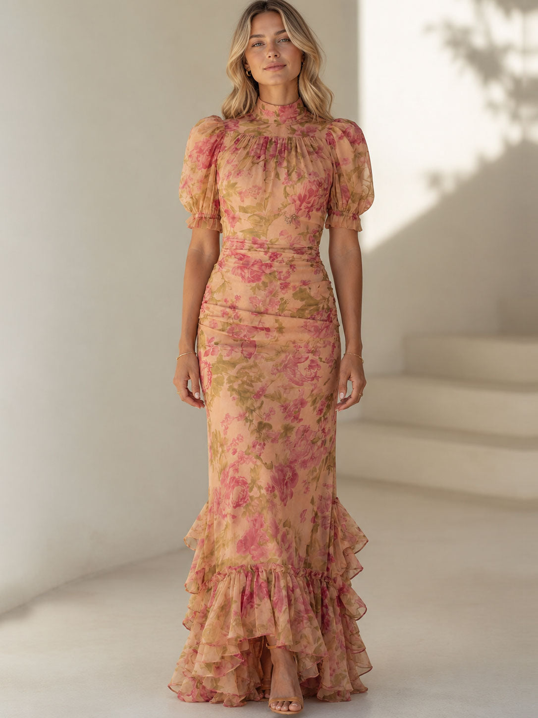 Robe Femme avec Imprimé Floral et Coupe Cintrée Lucyle